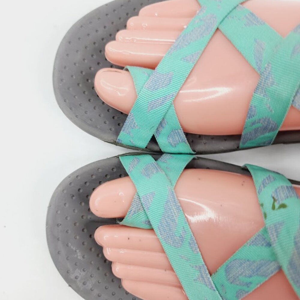 Skechers Women's Mint Green Reggae Cross Strap Trekking Sandal Size 8 - Picture 3 of 6